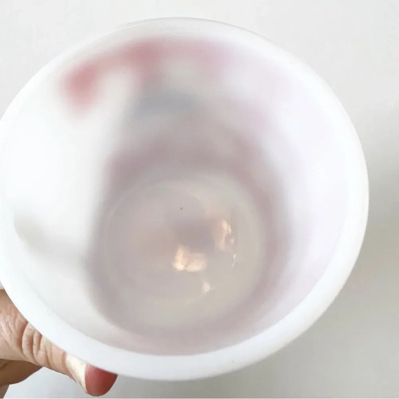 Westfield Milk Glass Vintage Mug Carl Red Gingham Plaid Picnic Blanket Print Tea - Picture 5 of 8